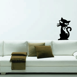 Wandtattoo Katzen Eine Katze als Tattoo