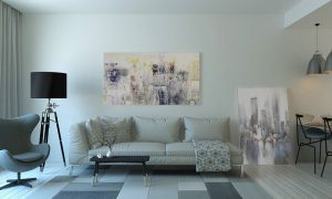 Modern eingerichtetes Wohnzimmer